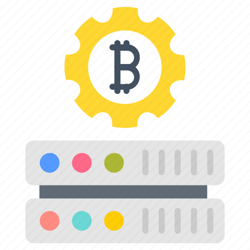 Bitcoin, mining, software, cryptocurrency, network, transaction icon - Download on Iconfinder