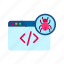 - bug in code, bug, code, web, security, development, technology, business 