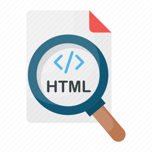 Html, file, coding, programming, search, extension, language review icon - Download on Iconfinder