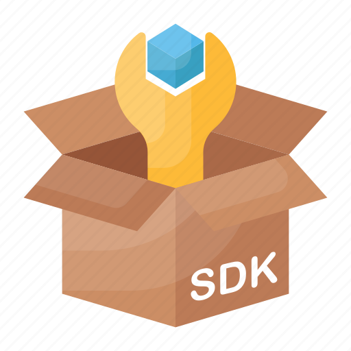 Sdk, box, software, development, kit, tool, wrench icon - Download on Iconfinder