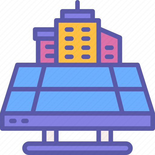 City, space, solar, panel, energy icon - Download on Iconfinder