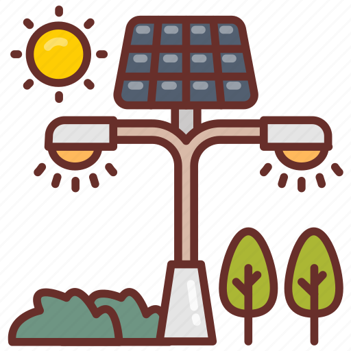 Street, light, solar, lights, poles, green, energy icon - Download on Iconfinder
