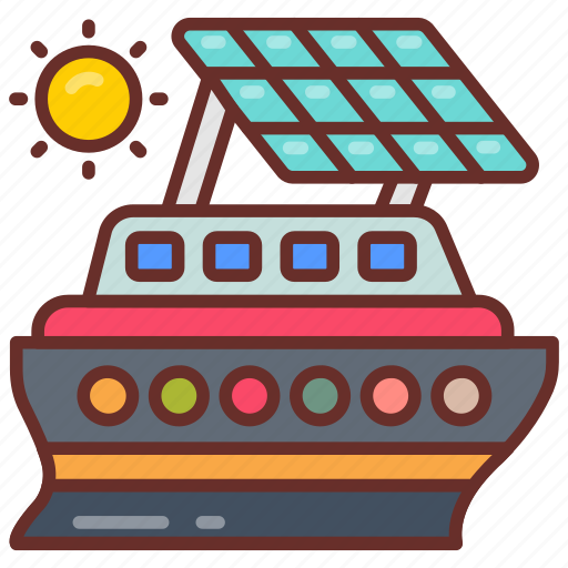 Solar, boat, ship, watercraft, maritime, industry icon - Download on Iconfinder