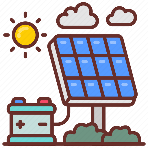 Solar, cells, battery, energy, power, generation, storage icon - Download on Iconfinder