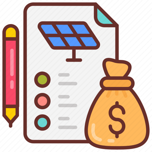 Cost, budget, solar, expenses, price, value, financial icon - Download on Iconfinder