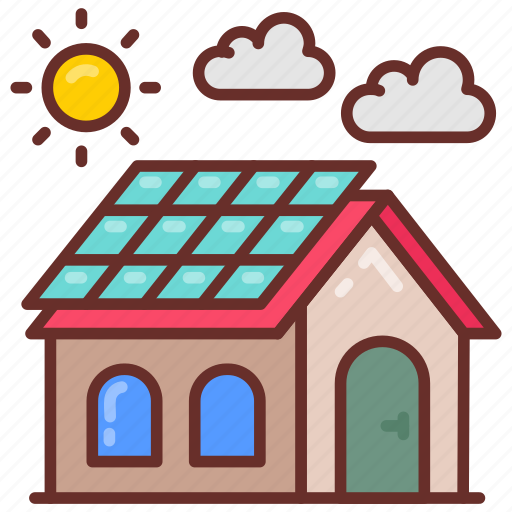 3, solar, house, energy, installation, green, technology icon - Download on Iconfinder