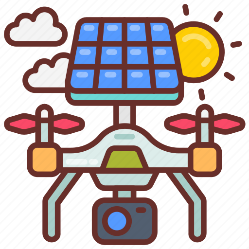 Solar, powered, drone, pv, photovoltaic, geothermal icon - Download on Iconfinder