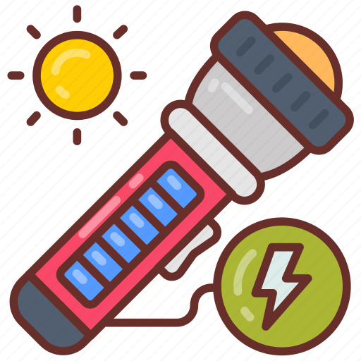 Solar, flashlight, light, flash, pv, photovoltaic, geothermal icon - Download on Iconfinder