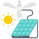 solar, ceiling, fan, appliances, technology