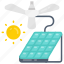 solar, ceiling, fan, appliances, technology 