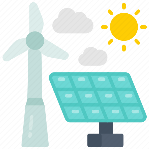 Solar, wind, power, mill icon - Download on Iconfinder