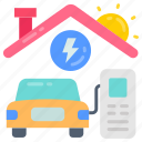 ev, home, alert, charging, vehicle