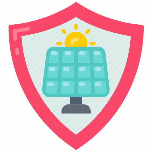 Secure, energy, solar, power, green, shield icon - Download on Iconfinder