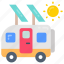 solar, camper, van, bus, transportation, lory 