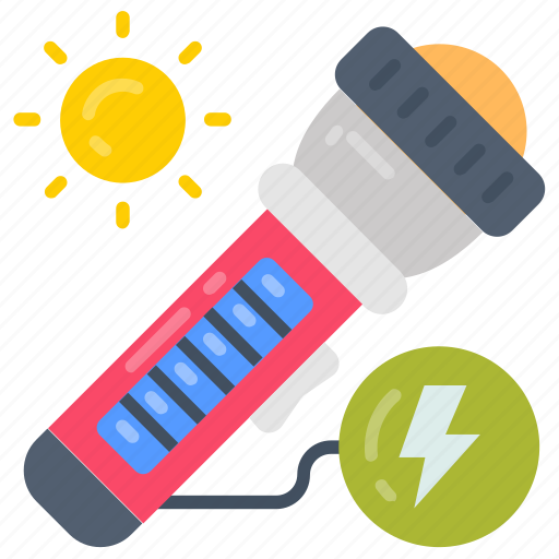 Solar, flashlight, light, flash, pv, photovoltaic, geothermal icon - Download on Iconfinder