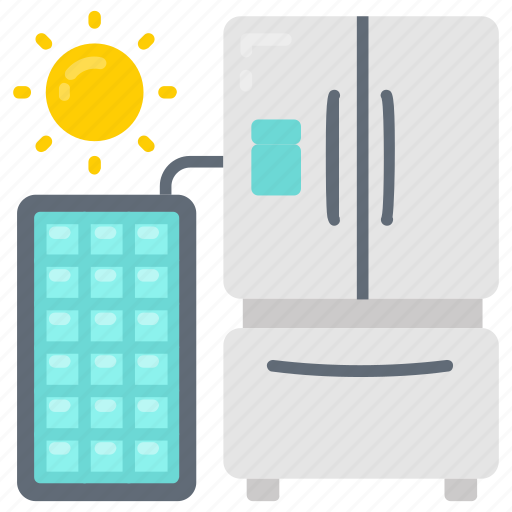 Solar, fridge, refrigerator, pv, photovoltaic, geothermal icon - Download on Iconfinder