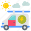 solar, powered, van, installation, electric, transportation 