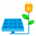 eco, energy, panel, plug, power, solar, sun