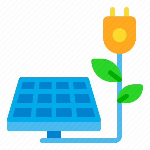 Eco, energy, panel, plug, power, solar, sun icon - Download on Iconfinder