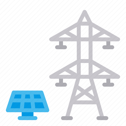 Eco, electric, energy, panel, solar, sun, tower icon - Download on Iconfinder