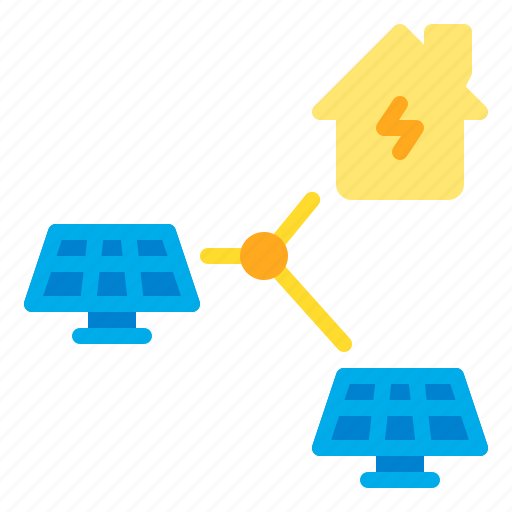Eco, energy, house, panel, power, solar, sun icon - Download on Iconfinder