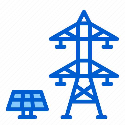 Eco, electric, energy, panel, power, solar, tower icon - Download on Iconfinder