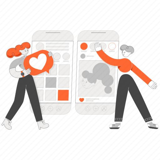 Marketing, social media, stories, advertising, digital, management, smm illustration - Download on Iconfinder