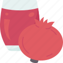 pomegranate, juice, fruit, refreshing, beverage