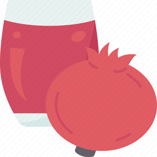 Pomegranate, juice, fruit, refreshing, beverage icon - Download on Iconfinder