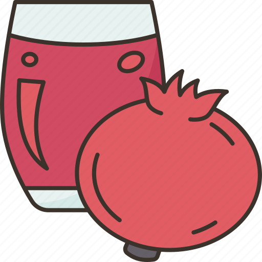 Pomegranate, juice, fruit, refreshing, beverage icon - Download on Iconfinder