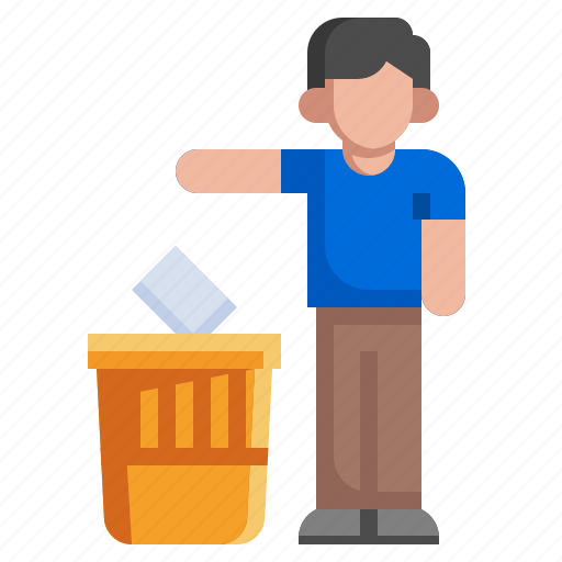 Dispose, of, rubbish, litter, bin, garbage, ecology icon - Download on Iconfinder
