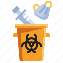 medical, waste, toxic, bin, healthcare, protection