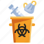 medical, waste, toxic, bin, healthcare, protection 