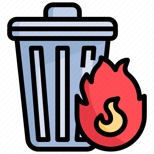 Burnable, trash, ecology, environment, burbable, can icon - Download on Iconfinder