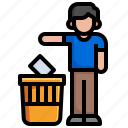 dispose, of, rubbish, litter, bin, garbage, ecology, environment