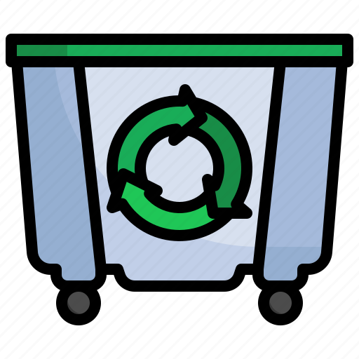 Trash, container, garbage, waste, recycle, recycling, bin icon - Download on Iconfinder