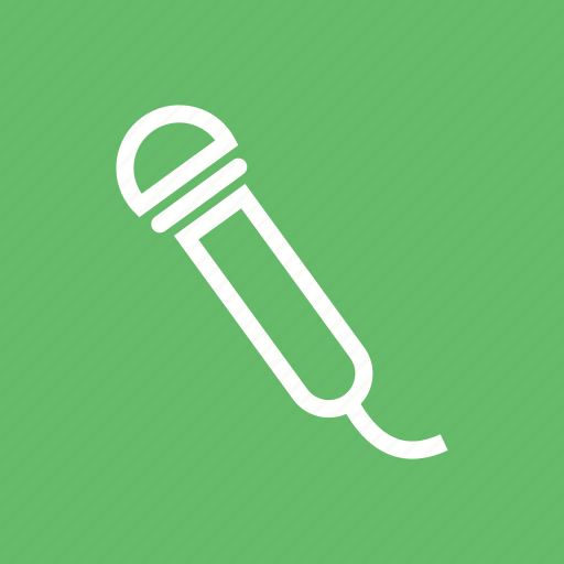 Mic, microphone, wire, with icon - Download on Iconfinder