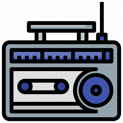 Entertainment, music, player, sound, tape, waves icon - Download on Iconfinder