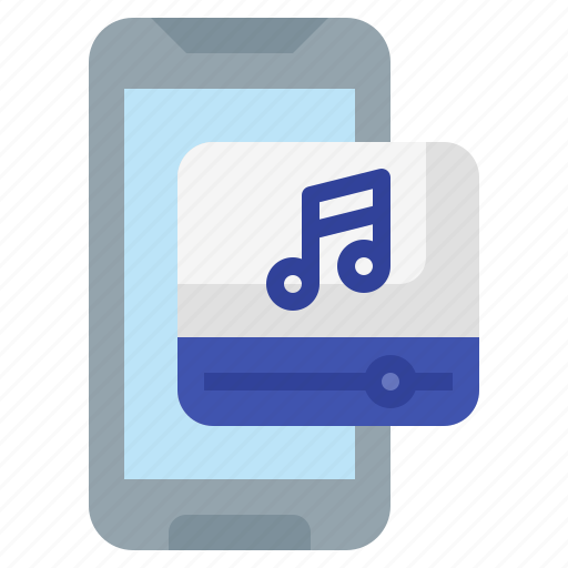 Entertainment, music, smartphone, sound, waves icon - Download on Iconfinder