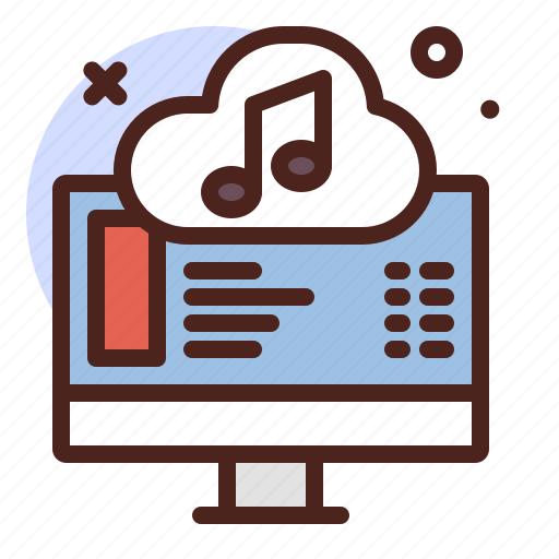 Music, cloud, multimedia, sounds icon - Download on Iconfinder