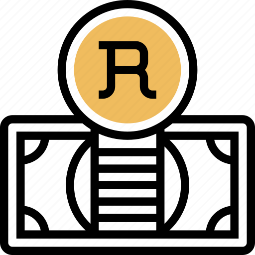 Rand, money, currency, south, africa icon - Download on Iconfinder