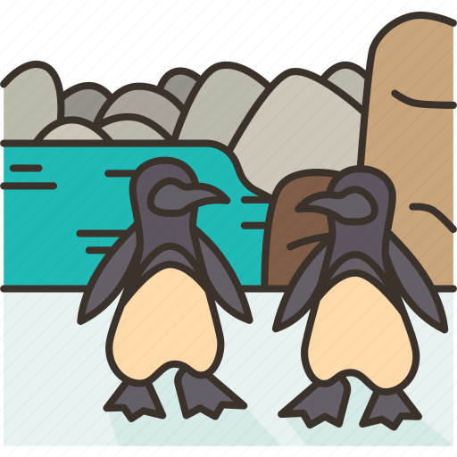 Boulders, beach, penguin, sea, nature icon - Download on Iconfinder