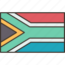 south, africa, flag, banner, emblem
