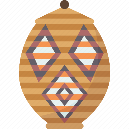 Zulu, woven, basket, african, handmade icon - Download on Iconfinder
