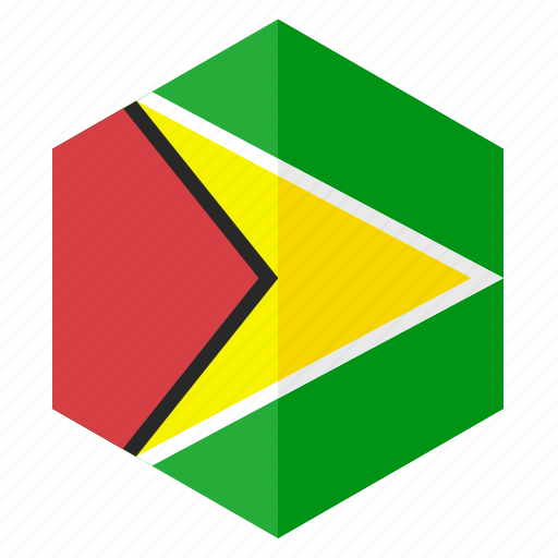 America, country, design, flag, guyana, hexagon icon - Download on Iconfinder