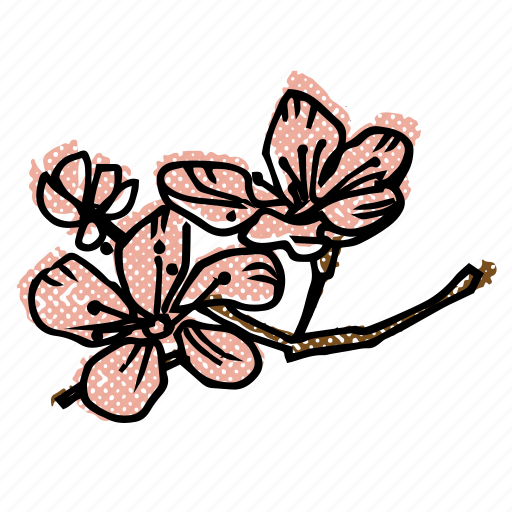 Asian, asian flowers, cherry blossoms, floral, flowers, korean icon - Download on Iconfinder
