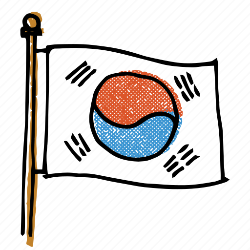 Asian, korean, korean flag, korean-american, national flag, seoul, south korea icon - Download on Iconfinder