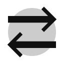 arrows, data, transfer, swap, left, right, switch, sending, receiving