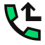 phone, voice, call, in, incoming, reject, missed, redirected, arrow 