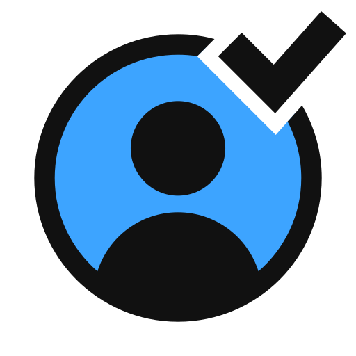 User, person, account, profile, guest, badge, check icon - Download on Iconfinder